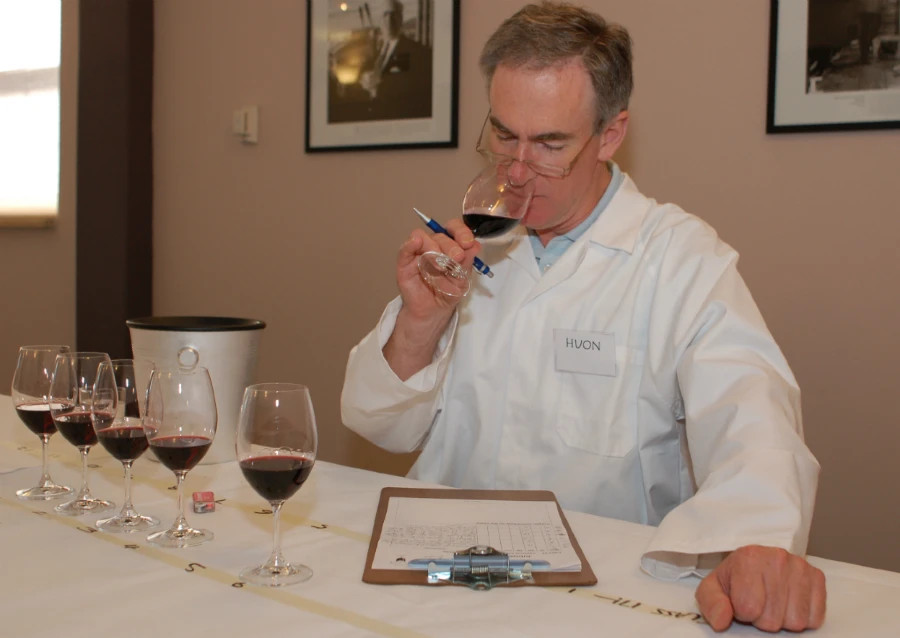 Wine show judge, Huon Hooke.