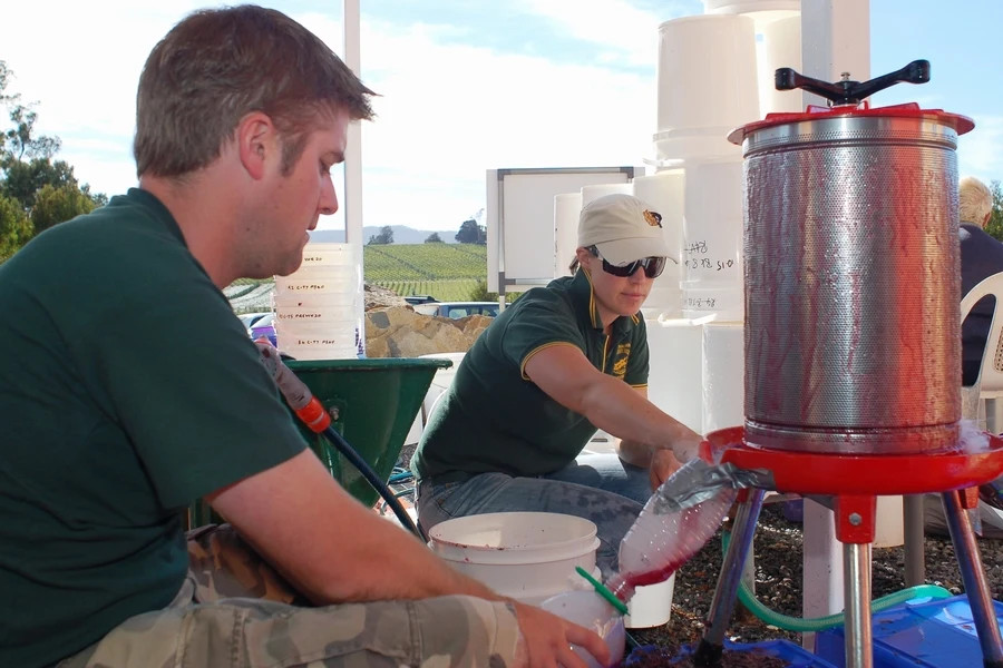 Micro-winemaking: Brock and Fiona Kerslake